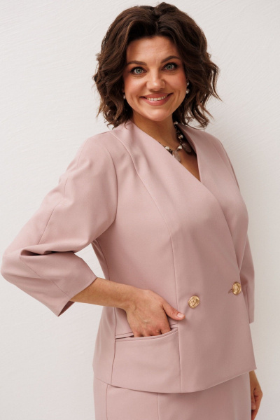 Жакет, юбка Anelli 1844 розовая-зарянка - фото 7