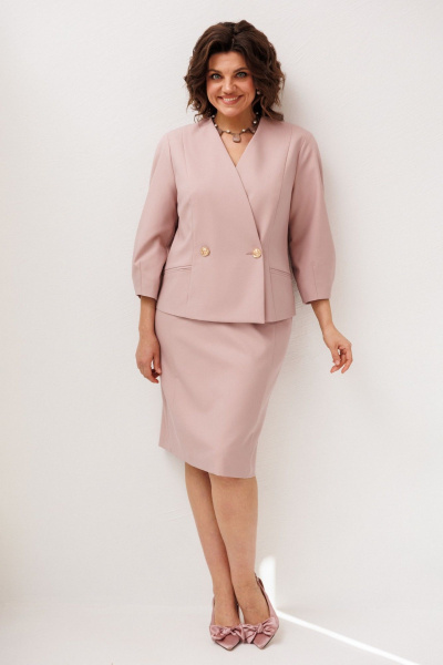 Жакет, юбка Anelli 1844 розовая-зарянка - фото 2