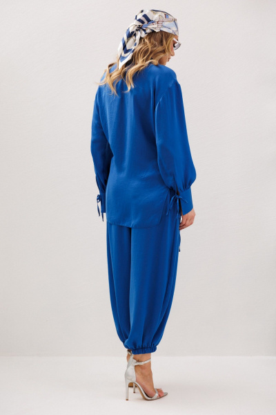Блуза, брюки Anastasia м-1357 васильковый - фото 17