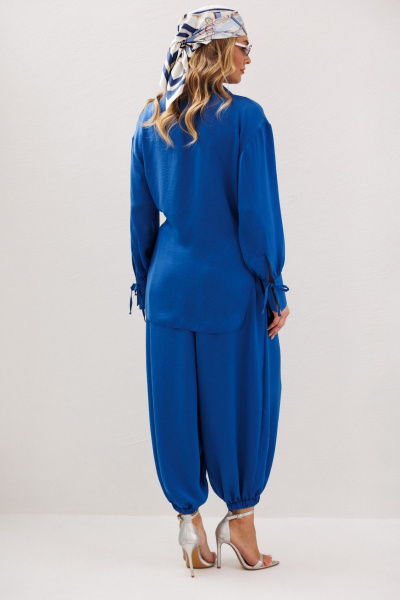 Блуза, брюки Anastasia м-1357 васильковый - фото 15