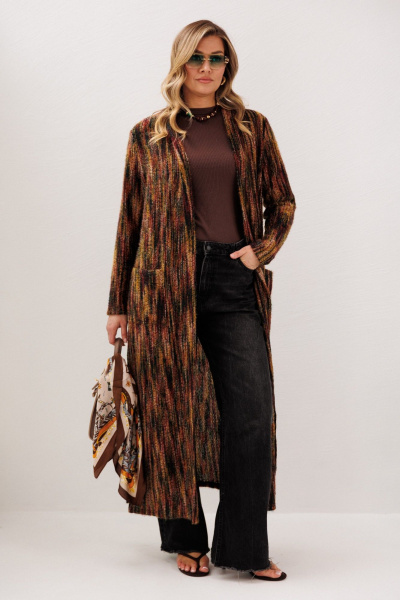 Кардиган Anastasia м-1277 бордо - фото 9