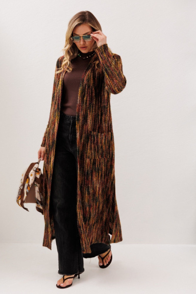 Кардиган Anastasia м-1277 бордо - фото 7