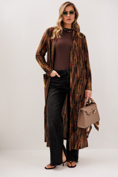 Кардиган Anastasia м-1277 бордо - фото 4