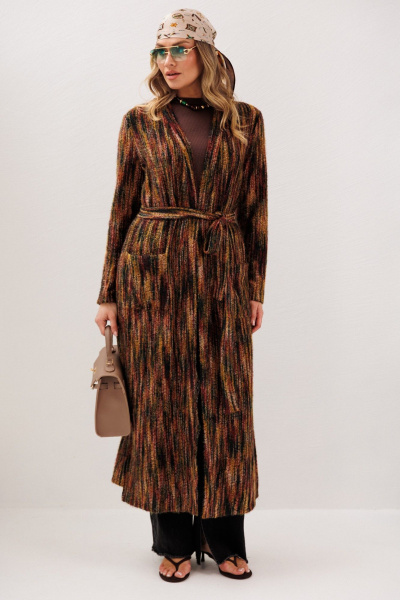 Кардиган Anastasia м-1277 бордо - фото 2