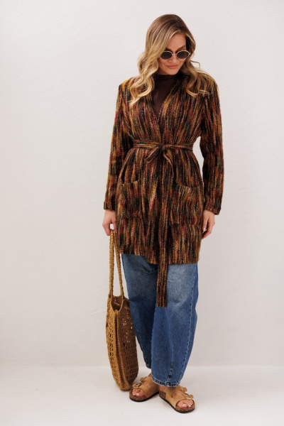 Кардиган Anastasia м-1278 бордо - фото 14