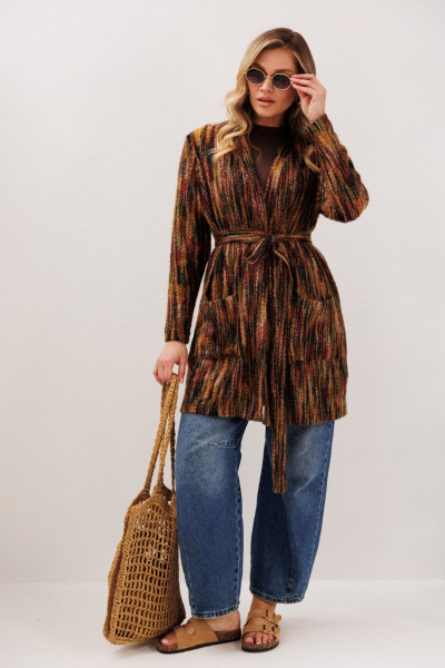 Кардиган Anastasia м-1278 бордо - фото 13