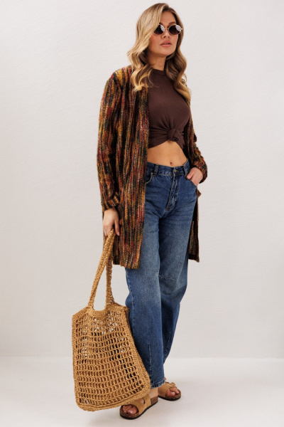 Кардиган Anastasia м-1278 бордо - фото 9