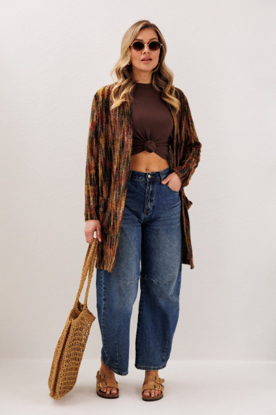 Кардиган Anastasia м-1278 бордо - фото 7