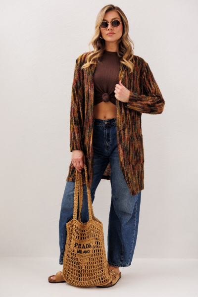 Кардиган Anastasia м-1278 бордо - фото 5