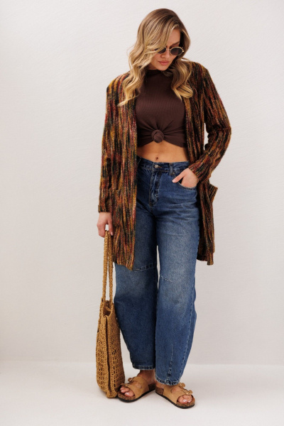 Кардиган Anastasia м-1278 бордо - фото 4