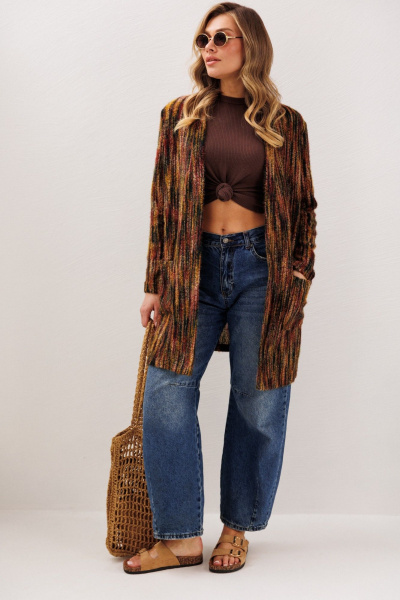 Кардиган Anastasia м-1278 бордо - фото 3