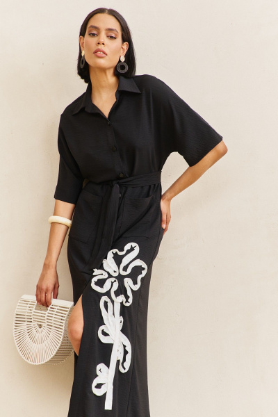 Платье FLAIM 2098 черный - фото 4