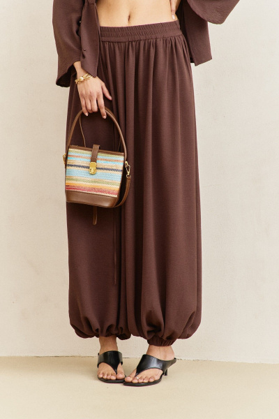 Блуза, брюки FLAIM 2100 коричневый - фото 7