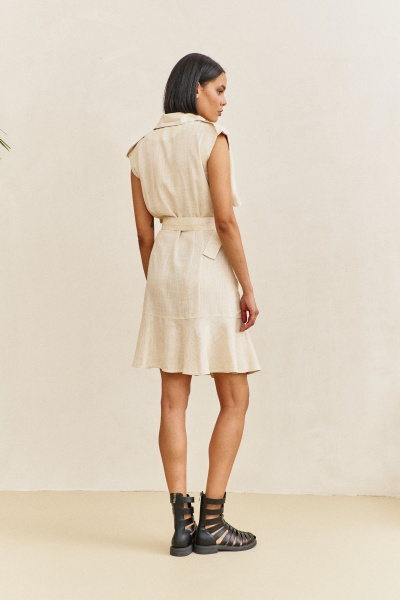 Платье FLAIM 2103 бежевый - фото 7