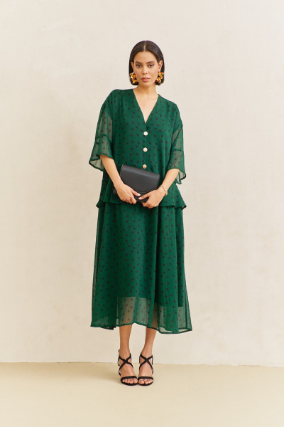 Платье FLAIM 2110.02 зеленый - фото 5