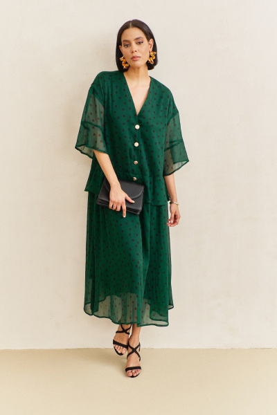 Платье FLAIM 2110.02 зеленый - фото 3