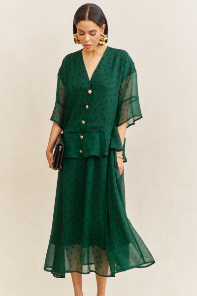 Платье FLAIM 2110.02 зеленый - фото 1