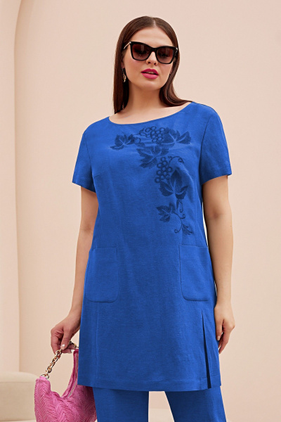 Блуза, брюки Lissana 4741 синий - фото 2