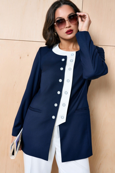 Жакет Lissana 5034 темно-синий - фото 2
