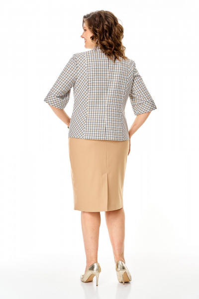 Жакет, юбка VI ORO VR-1247 бежевый - фото 4