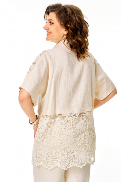 Блуза, брюки VI ORO VR-1271 молоко - фото 10