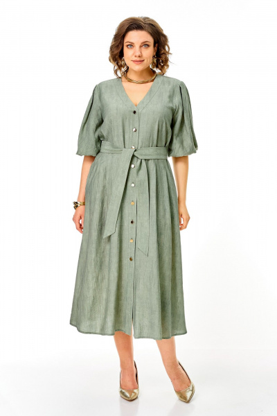 Платье VI ORO VR-1275 олива - фото 7