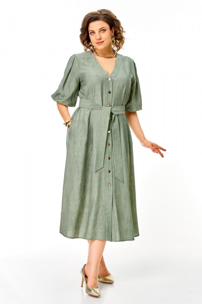 Платье VI ORO VR-1275 олива - фото 2