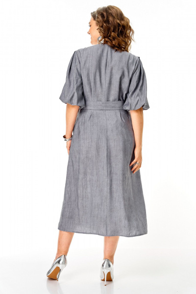 Платье VI ORO VR-1275 стальной - фото 7