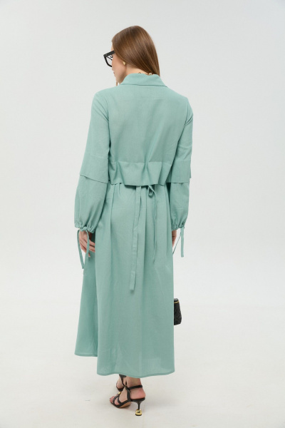 Брюки, кардиган, топ NikVa 976-10 мята - фото 4