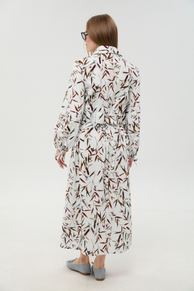 Брюки, кардиган, топ NikVa 976-14 листья_мультиколор - фото 6