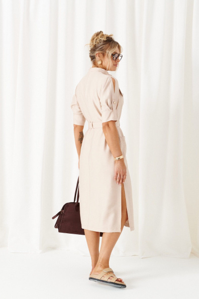 Платье Beautiful&Free 6460 бежевый - фото 9