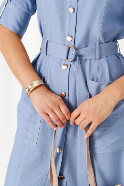 Платье Beautiful&Free 6460 деним - фото 6