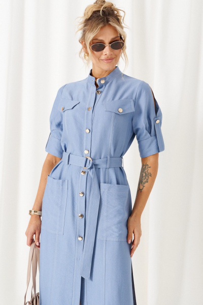 Платье Beautiful&Free 6460 деним - фото 5