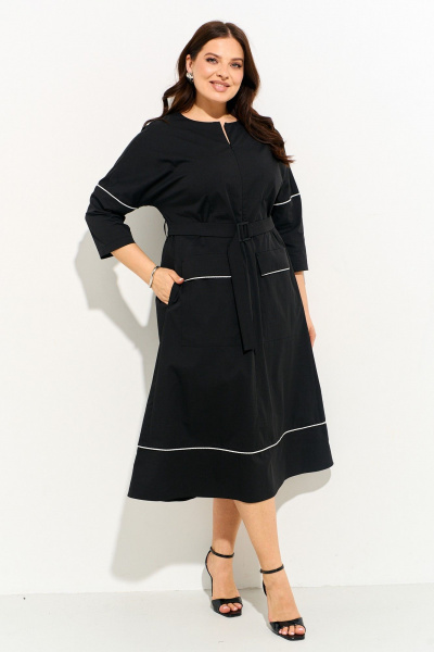 Платье IVA 1716 черный - фото 8