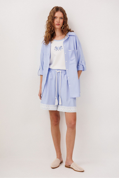 Шорты Butеr 3309 голубой - фото 1