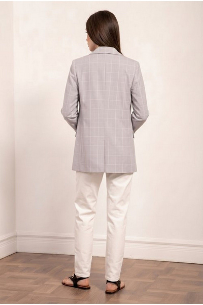 Жакет Nova Line 10424 серый - фото 2