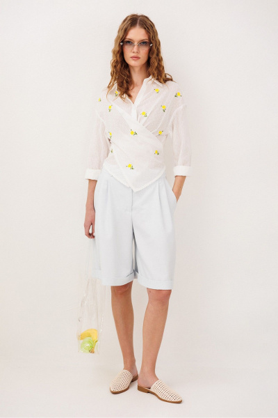 Блуза Butеr 3333 молочный - фото 3