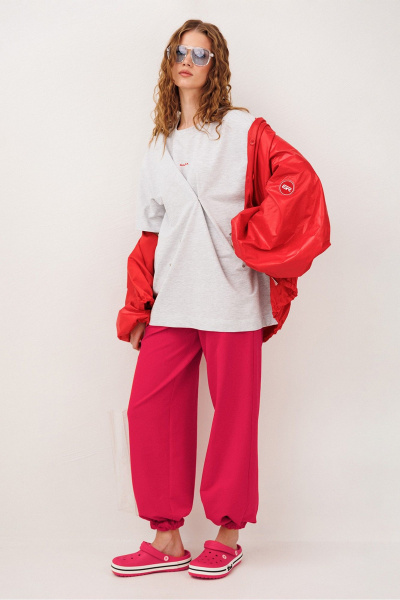 Брюки Butеr 3334 малина - фото 3