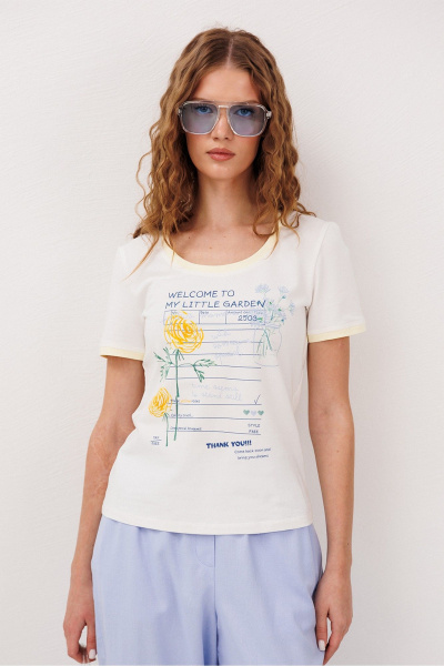 Футболка Butеr 3338 молочный - фото 1