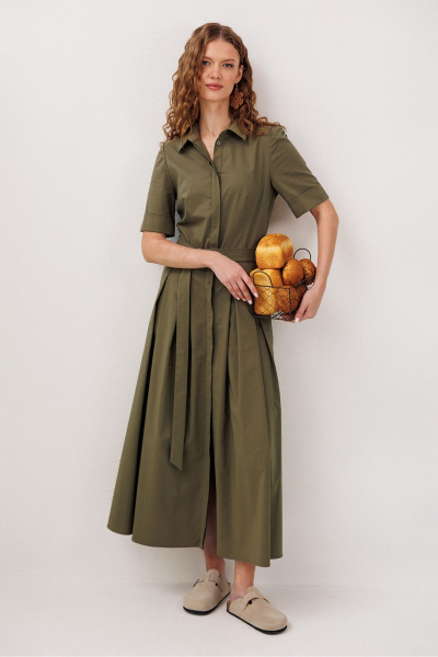 Платье Butеr 3345 хаки - фото 1