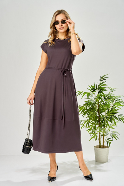 Платье AVA fashion М-199 баклажан - фото 12