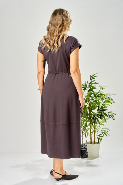 Платье AVA fashion М-199 баклажан - фото 10