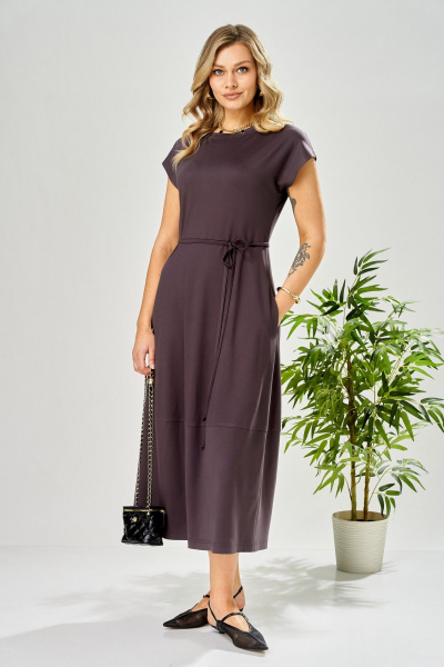 Платье AVA fashion М-199 баклажан - фото 8