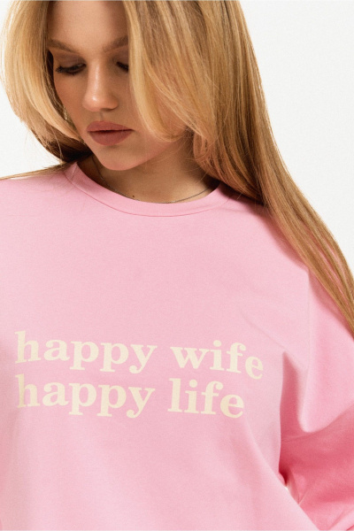 Джемпер JRSy 2678 розовый - фото 3