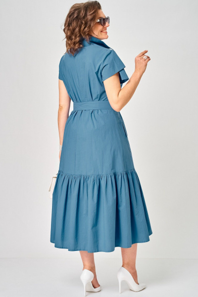 Платье EVA GRANT 7168Е джинс - фото 8