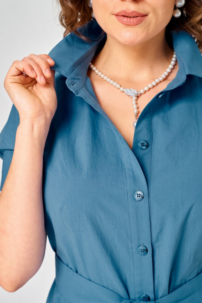 Платье EVA GRANT 7168Е джинс - фото 6