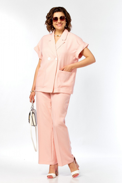 Брюки, жакет Taita plus 2617 розовый - фото 8