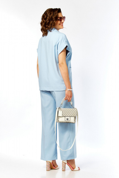 Брюки, жакет Taita plus 2617/1 голубой - фото 10