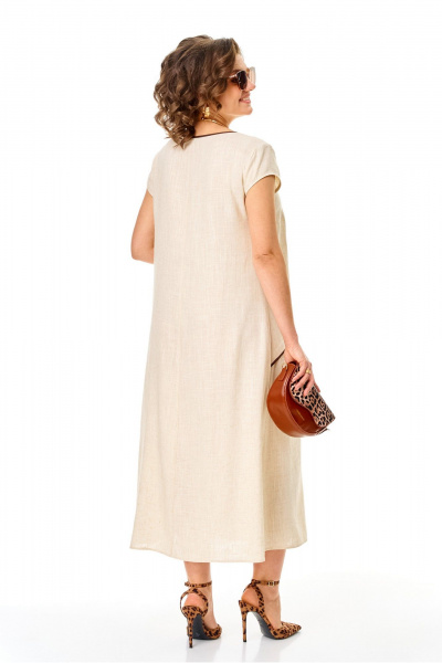 Платье Karina deLux М-1430 бежевый - фото 3