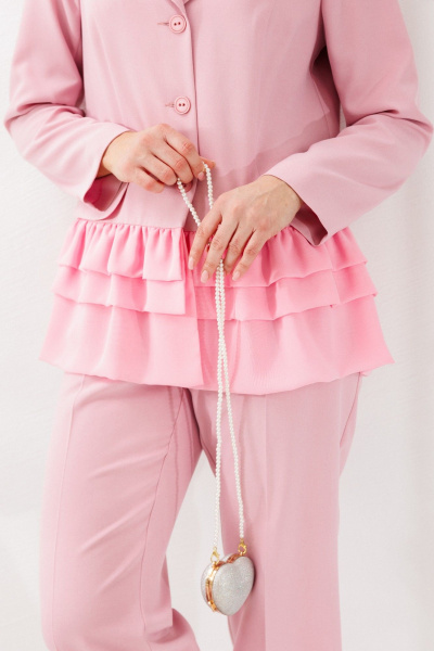 Брюки, жакет Mubliz 311 пудра - фото 11